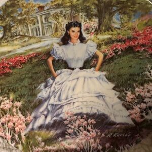 Knowles Limited Edition “Gone with the Wind” Scarlett Vintage Plate 1 of 9